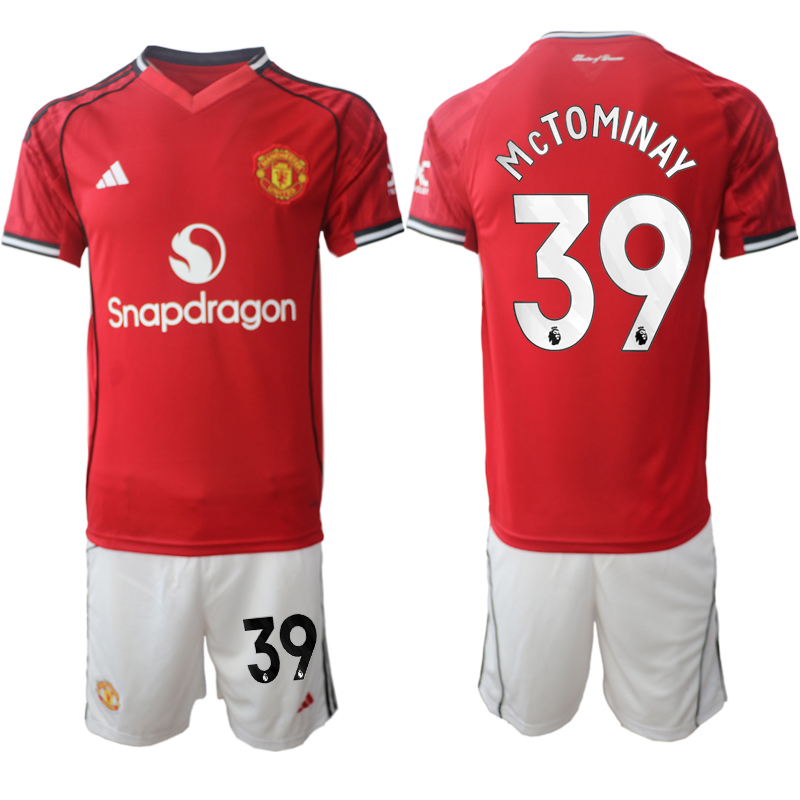 Men 2025-2026 Club Manchester United home Red #39 Soccer Jersey->manchester united jersey->Soccer Club Jersey